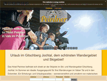 Tablet Screenshot of hotelpeintner.com